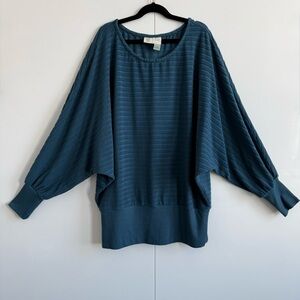 Anthropologie Top Saturday Sunday Teal Shawna Hacci